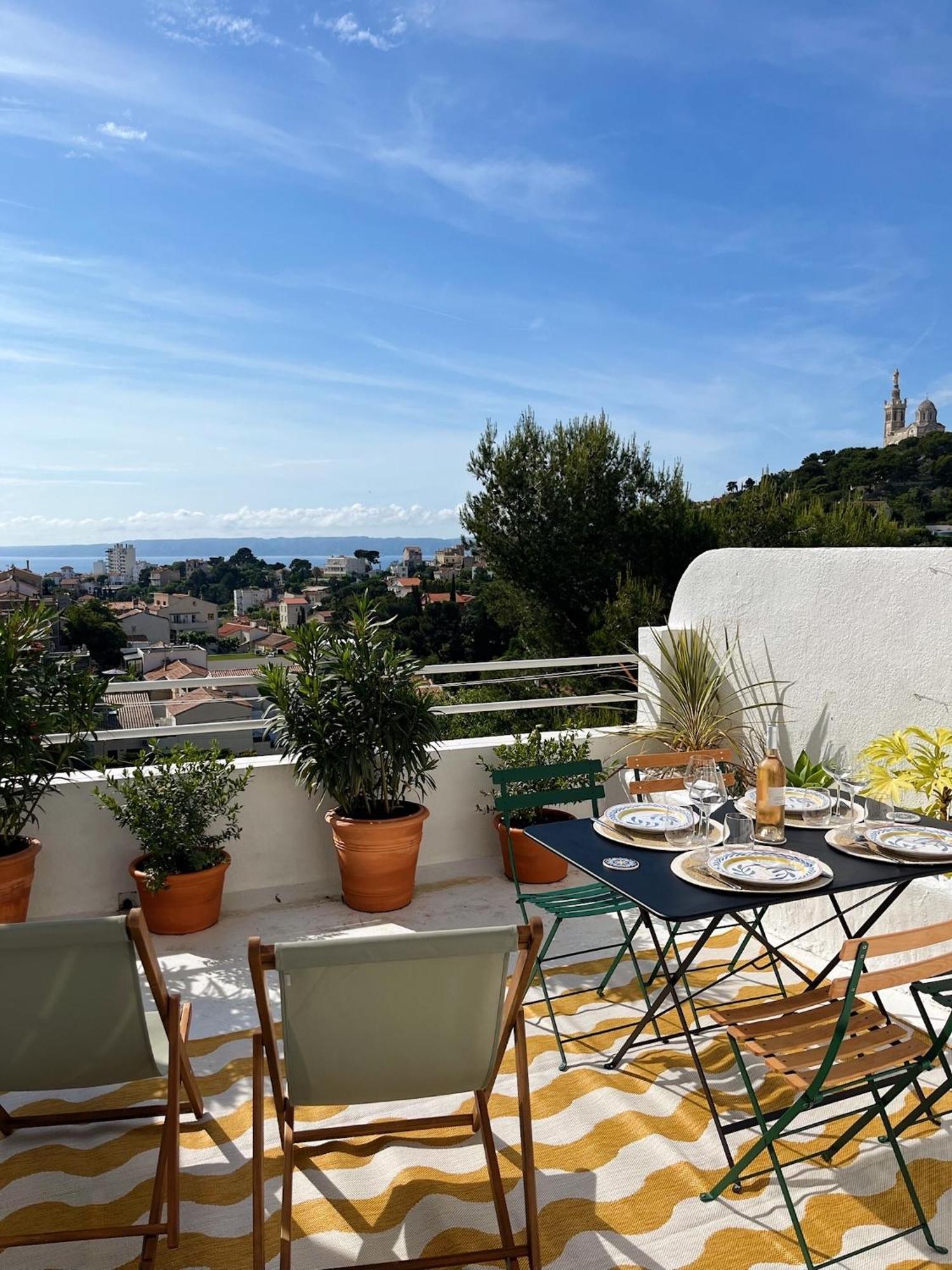 Charmant Studio-Terrasse Vue Mer Marsiglia Esterno foto